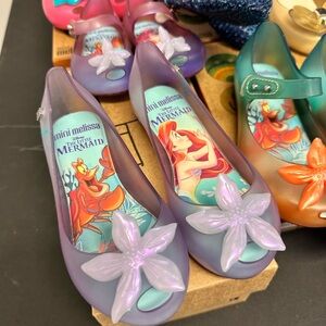 Mini Melissa The Little Mermaid Lavender Flats